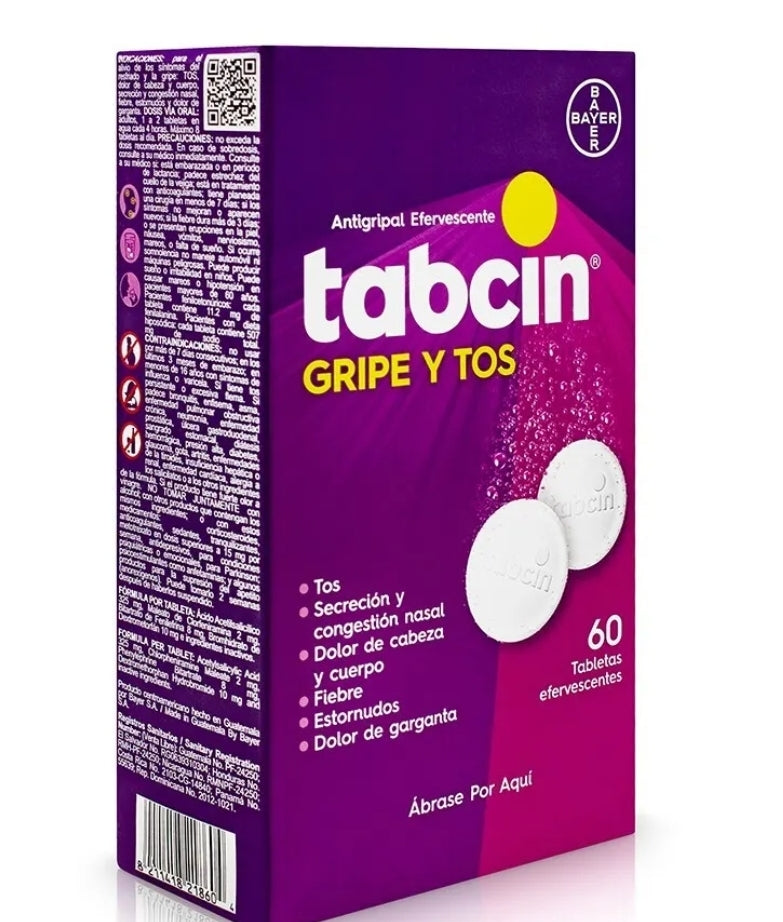 Tabcin gripa y tos efervescente