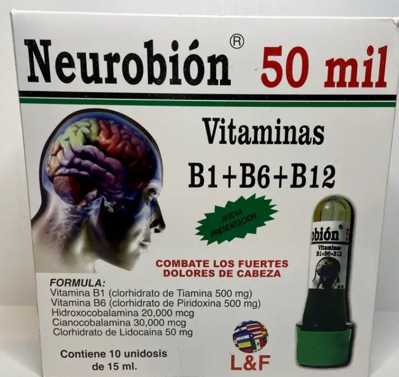 Neurobion 50mil 10 microbotellas bebibles
