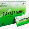 Paracetamol display 60 pastillas, dolor fuerte y fiebre