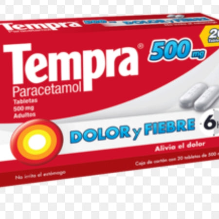tempra 20 tablets adult 500mg