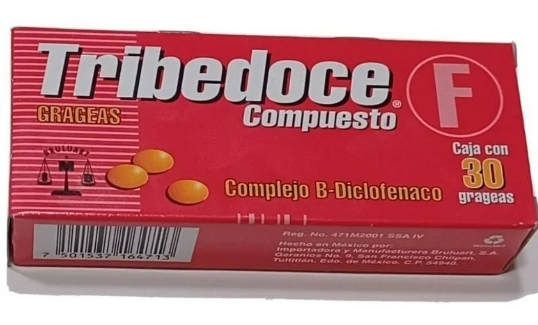 Tribedoce compuesto 30 grageas