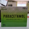 Paracetamol display 60 pastillas, dolor fuerte y fiebre