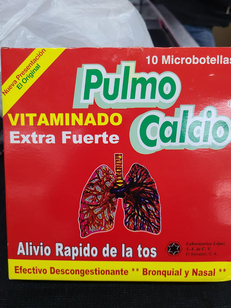 Pulmo Calcio 10 microbotellas 15ml bebible