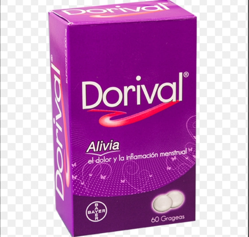 Dorival 60 tablets, colicos menstrual