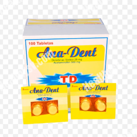 Ana dent display, 100 pastillas dolor de dientes