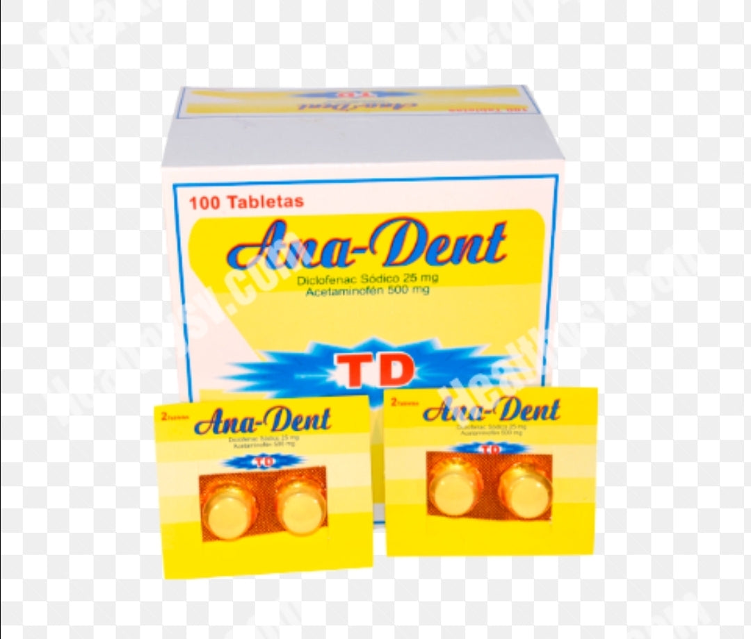 Ana dent display, 100 pastillas dolor de dientes