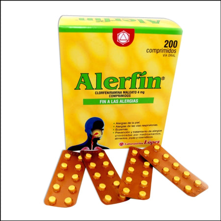 Alerfin display 200 tablets, para todo tipo de alergias