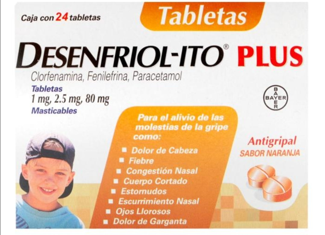 Desenfriolito infantil 24 tabletas masticables