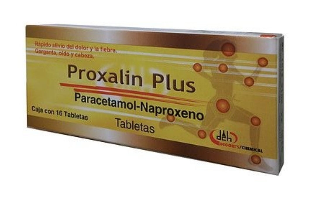 Proxalin 16 pastillas, dolor, fiebre inflamacion