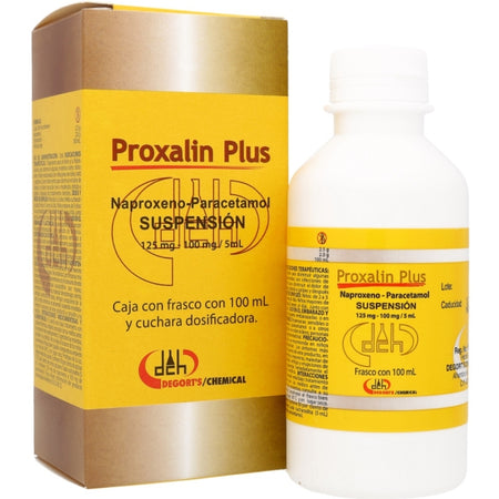 Proxalin suspencio para ninos, alivia dolor, fiebre y inflamacion