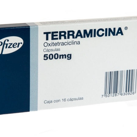 Terramicina 500mg 16 capsulas