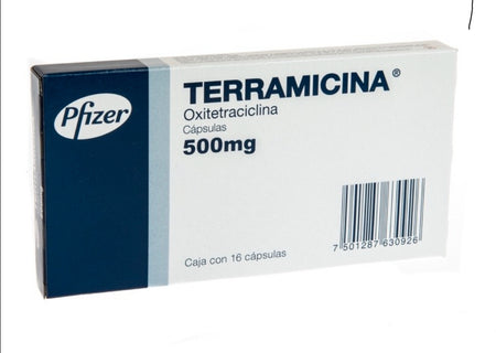 Terramicina 500mg 16 capsulas