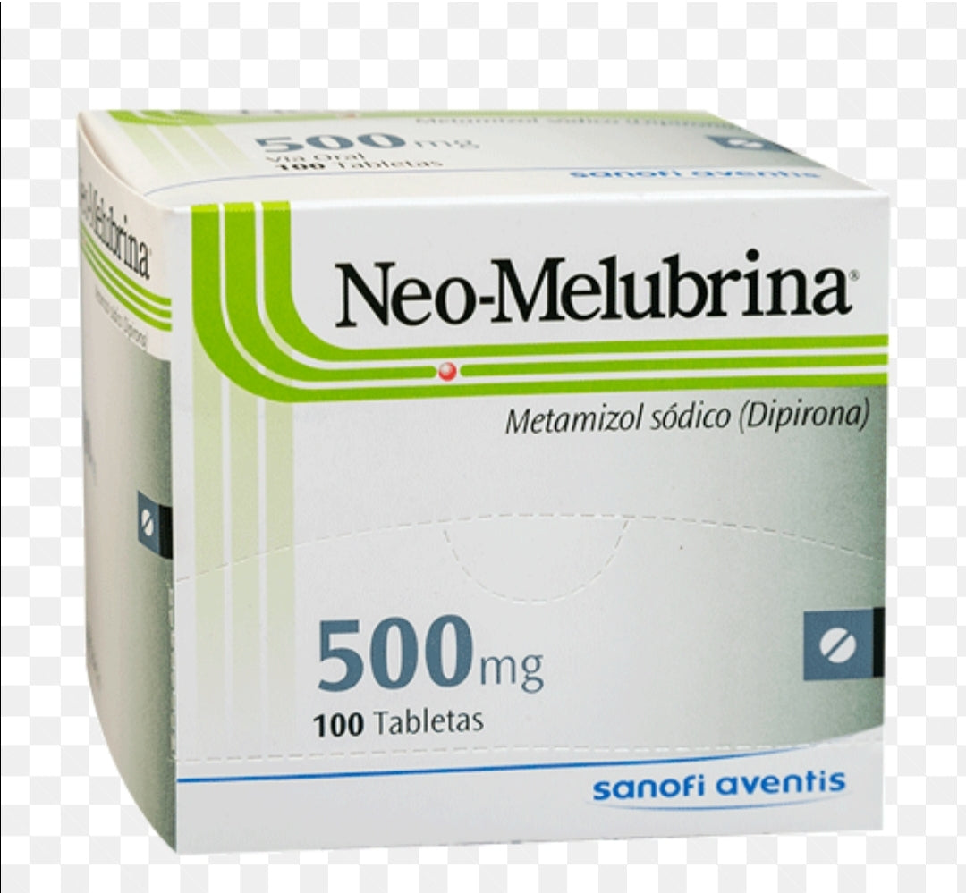 Neo melubrina 500mg display,  100 pastillas, dolor y fiebre