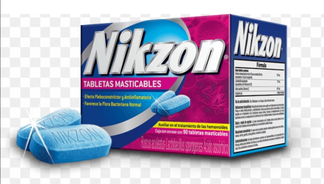 Nikzon 90 tabletas, para hemorroides