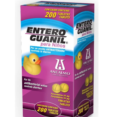 Entero guanil infantil, 200 tabletas masticables