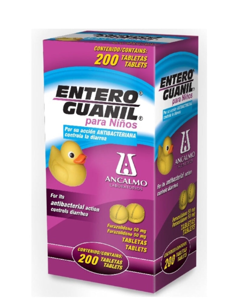 Entero guanil infantil, 200 tabletas masticables