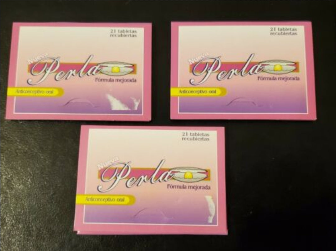 Perla anticonceptiva, 3 cajas para 3 meses