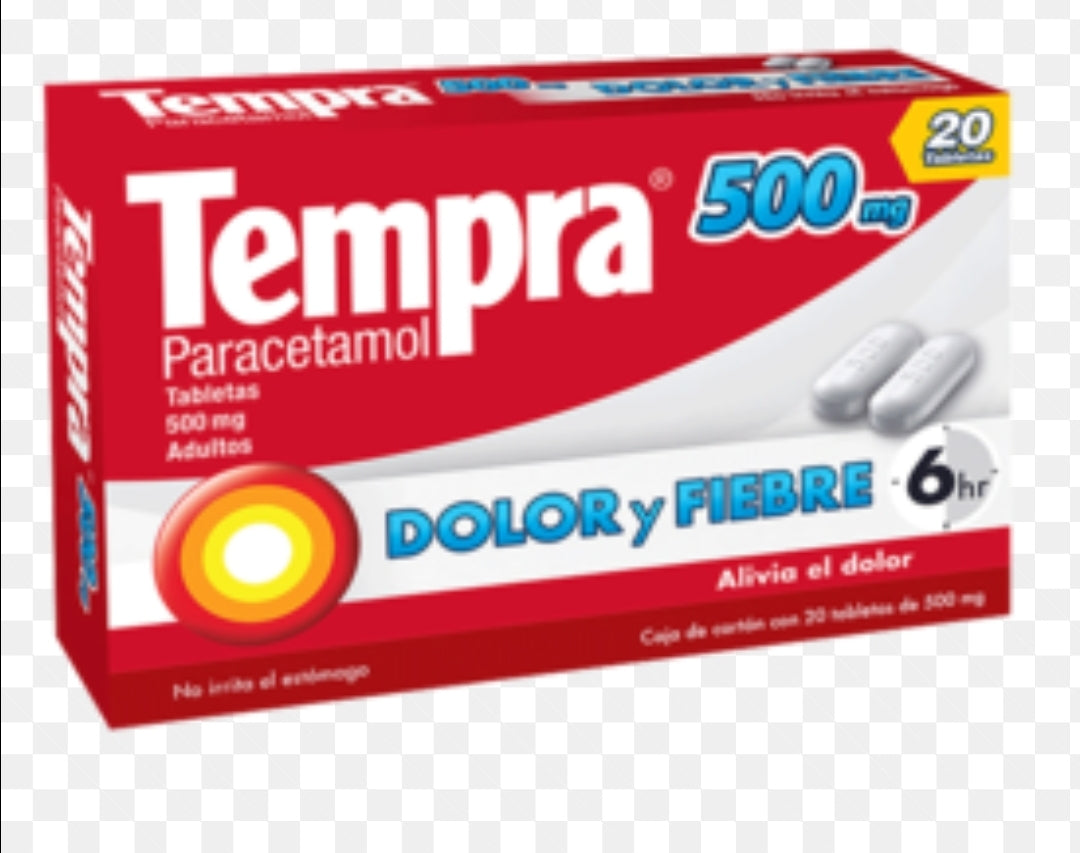 tempra 20 tablets adult 500mg