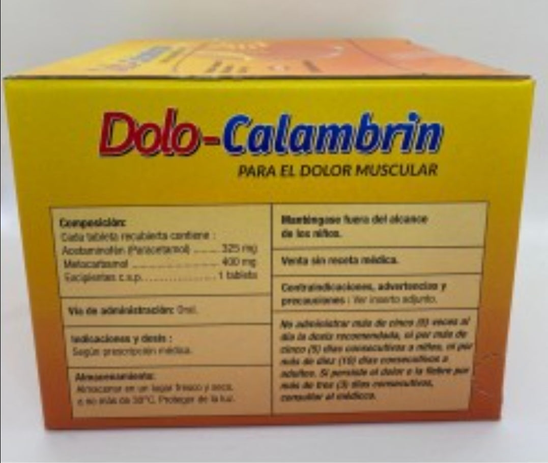 Dolo calmabrin 100 pastillas