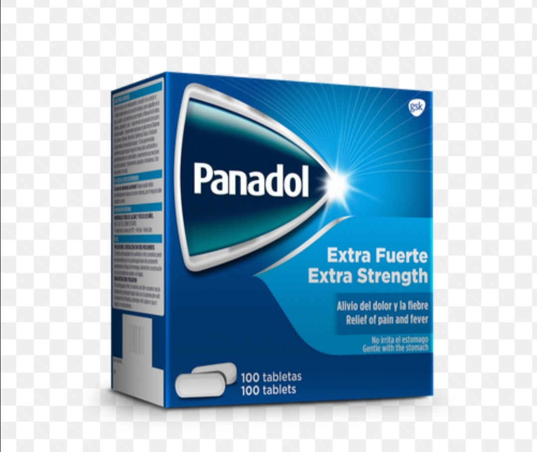 Panadol extra fuerte 100 tabletas
