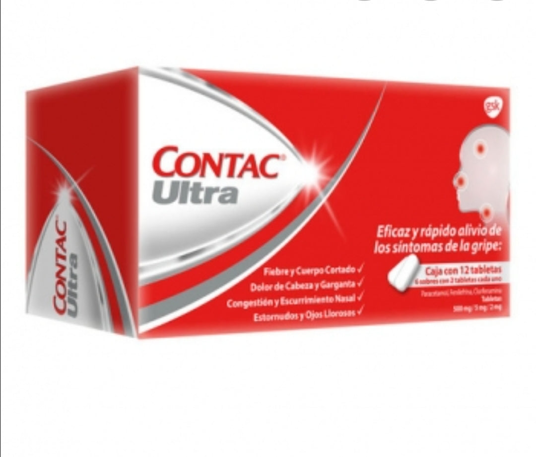 Contac ultra 12 tabletas