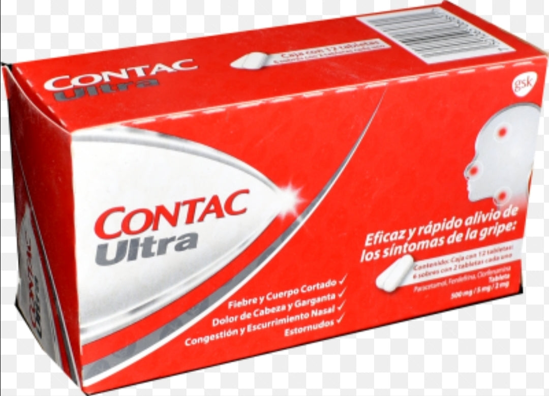 Contac ultra 12 tabletas