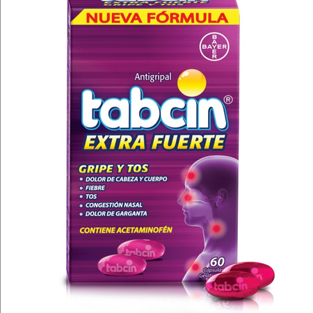Tabcin 60 capsulas, gripa y tos