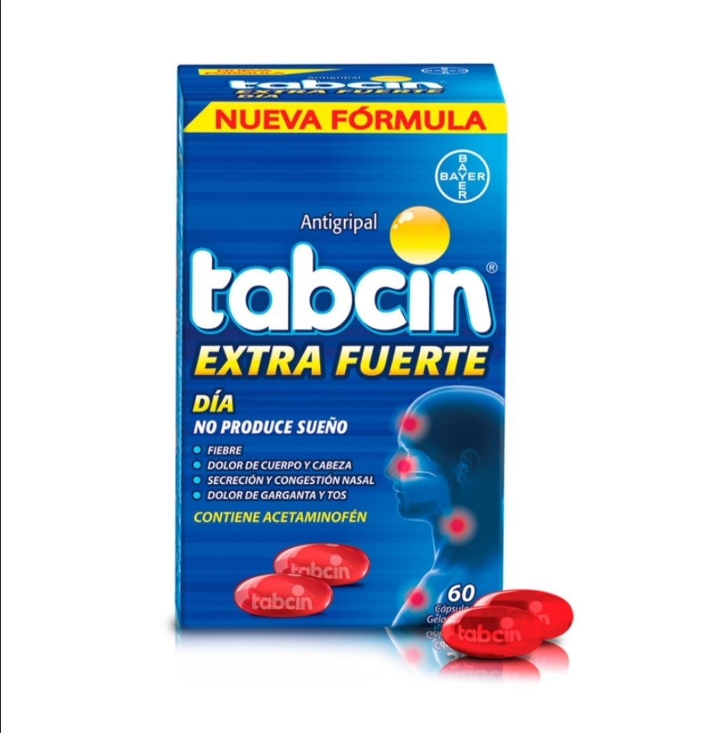Tabcin extra fuerte. 60 capsulas