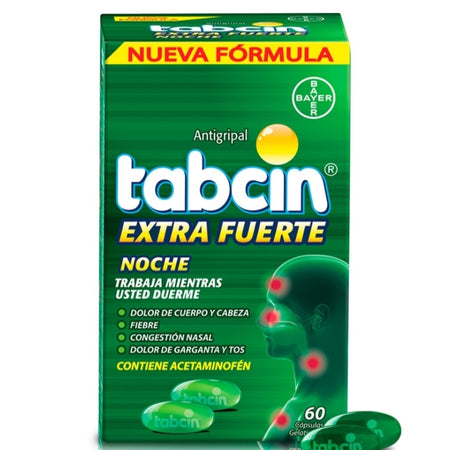 Tabcin extra fuerte  noche. 60 gel capsulas