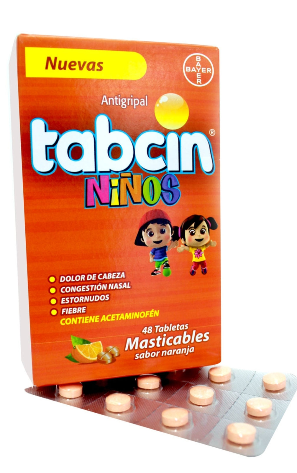 Tabcin infantin 48 tabletas