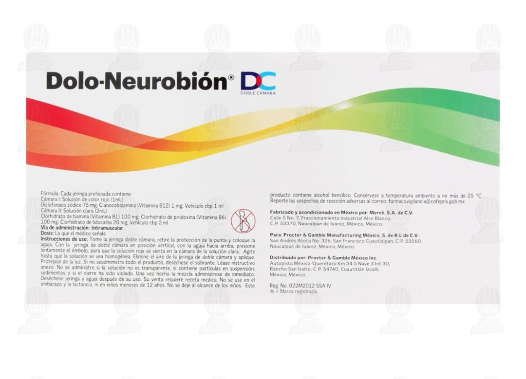 Doloneurobion caja con  3 aplicaciones
