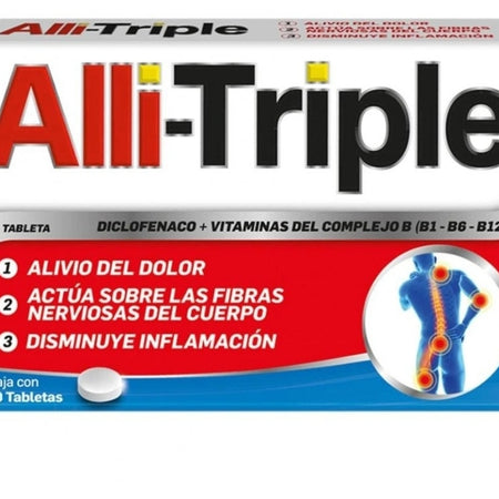 Alli triple 10 tabletas