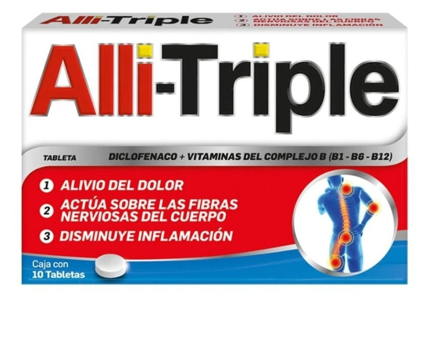 Alli triple 10 tabletas